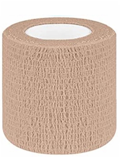 KOHÉZNY ELASTICKÝ SAMOLEPIACI OBVAZ 5cm x 4,5m ORECHOVÁ BÉŽOVÁ