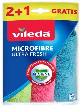 VILEDA Utierky z mikrovlákna ULTRA FRESH 3 KS.