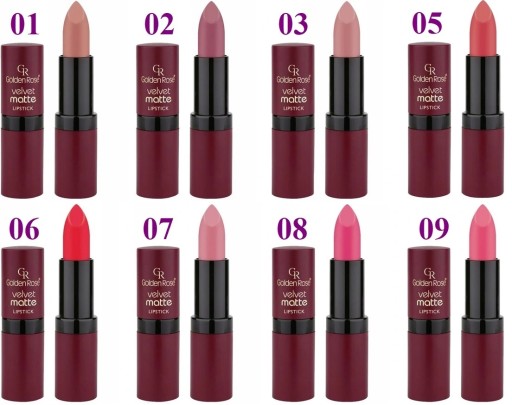 Golden Rose Velvet Matte Matte Lipstick Rúž