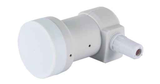 SATELITNÝ konvertor DVB-S/S2 JEDINÝ LNB BIELY 4K UHD LTE