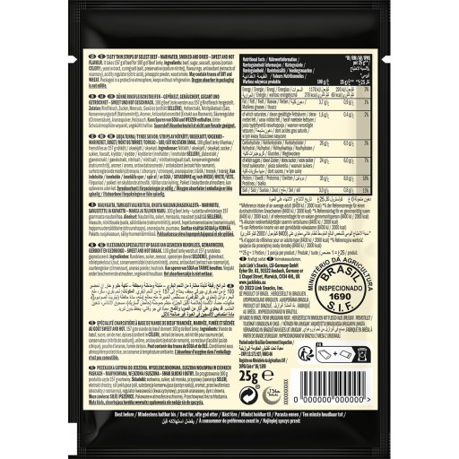 Jack Link's Beef Jerky Sweet&Hot sušené hovädzie mäso 25g
