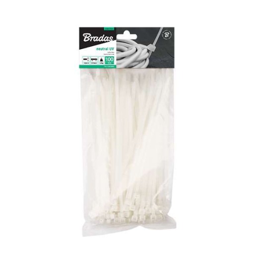Neutrálna upínacia páska 100ks 2,5 x 150mm Bradas