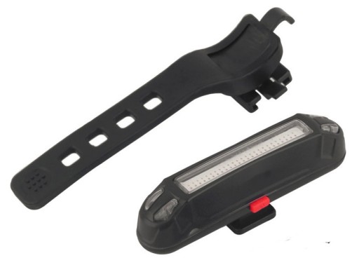 COB ZADNÁ CYKLISTICKÁ LAMPA 100 LM DO CYKLOKOČÍKU SKÚTER ČERVENÁ SILNÁ