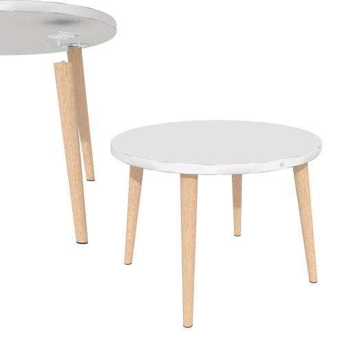 Noha 45 CM drevená šikmá montážna sada