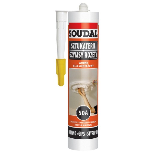 Montážne lepidlo na vodnej báze 50A 280 ml Soudal