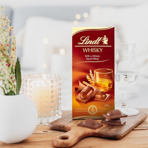 Lindt mliečna čokoláda s whisky 100g