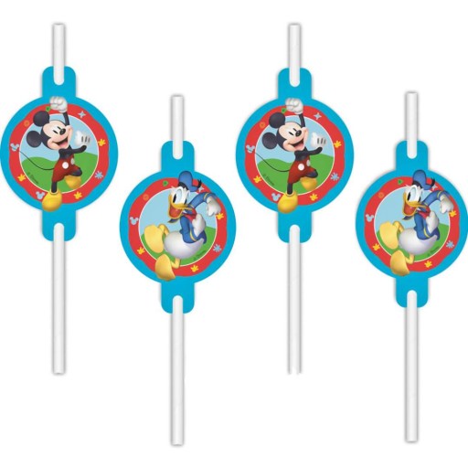Papierové slamky s Mickey Rock The House Medallion