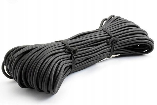 GUMA KRUHÁ, PLAKOVANÁ, ČIERNA GUMA 5 mm - 5 metrov