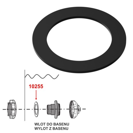 INTEX 10255 Ploché tesnenie pre bazénový ventil 38mm