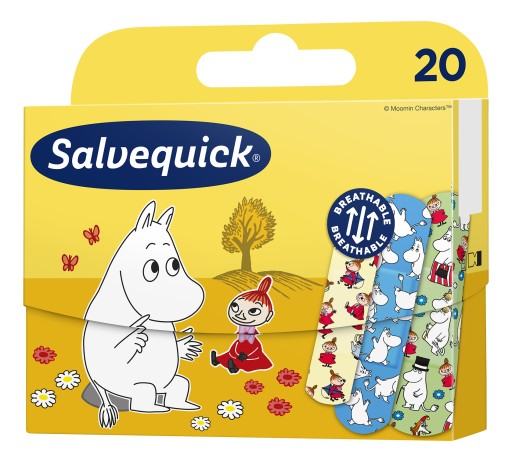 SALVEQUICK MOOMIN náplasti pre deti 20 kusov