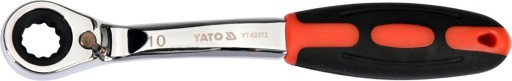 YATO KĽÚČ KRÚŽKOVÝ 10mm S RAČŇAČKOU, OHNUTÝ CrV