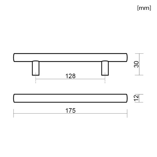 ÚCHYTKA NÁBYTKU BIELA ÚCHYTKA NÁBYTKU KUCHYŇSKÁ SKRIŇKA ÚCHYTKA 128MM