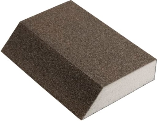 Brúsny blok, brúsny papier, skosená kocka P120