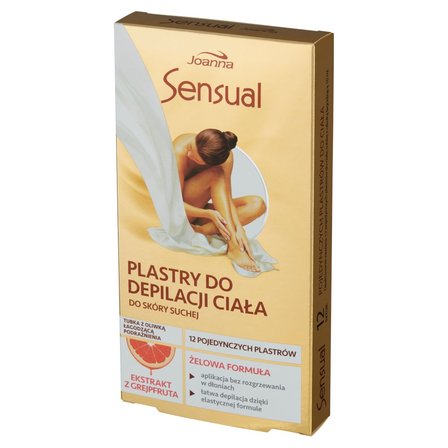 JOANNA Sensual telové depilačné pásiky na pokožku Grapefruit 12 ks