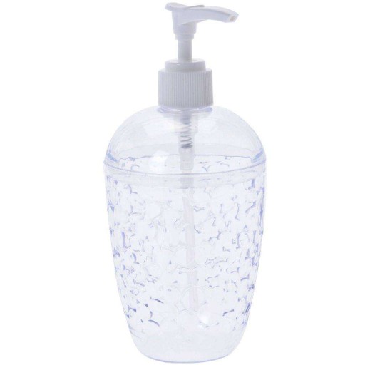stojatý dávkovač mydla 400 ml priehľadný