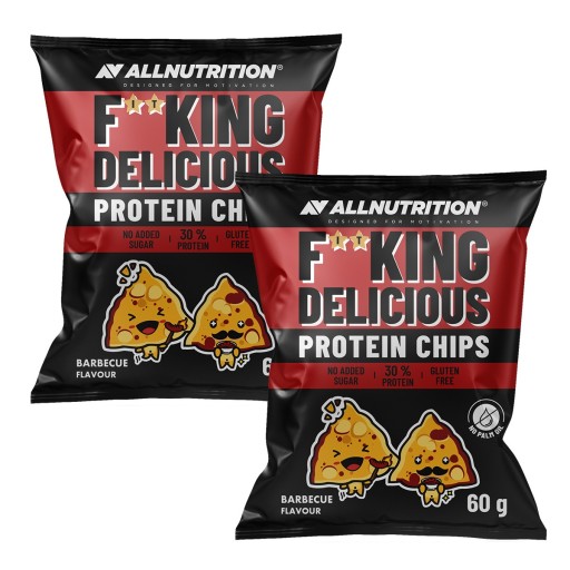 2x ALLNUTRITION FITKING PROTEIN CHIPS 60G SADA GRILOVANÝCH CHIPSOV