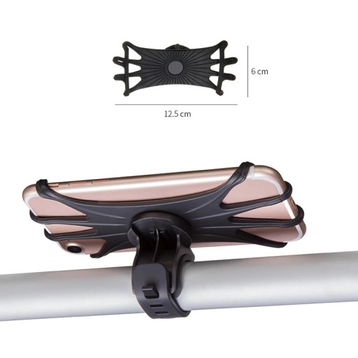 SILIKÓNOVÝ držiak na bicykel pre TELEFÓN 360° E027
