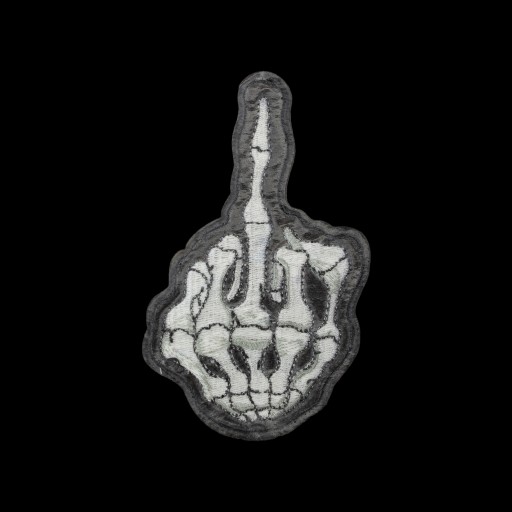 TERMO nažehľovačka Skeleton Fuck you
