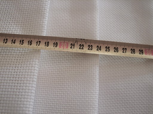 AIDA CT18 plátno, BIELA farba, 72o/10 cm, šírka 75 cm