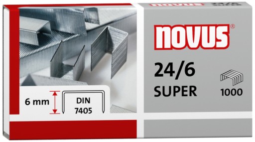 Kancelárske kovové ZOŠÍVAČKY pre 24/6 ZOŠÍVAČKU 1000KS Novu ZOŠÍVAČKY PEVNE