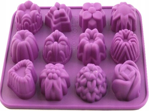 SILIKÓNOVÁ FORMA NA CANELLE MUFFIN PANA COTTA CANELE forma na MUFFINY 12
