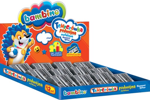BAMBINO DOUBLE brúska kovová, pevná