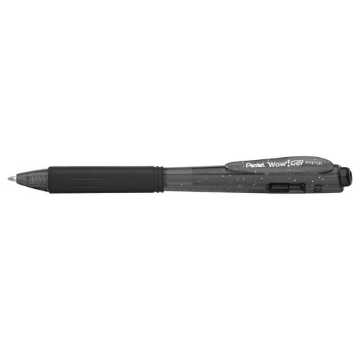 Pentel K437CR gélové pero 0,7 mm WOW čierne