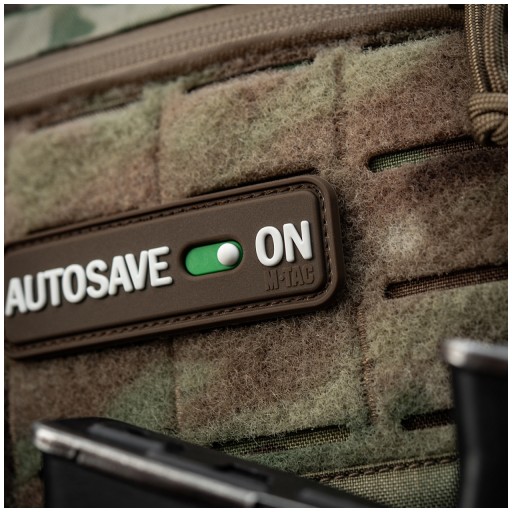 Autosave nášivka so znakom PVC Coyote M-Tac