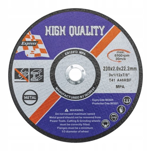 ŠTÍNOVÉ KOVOVÉ REZNÉ KOTÚČE 230MM X 2,0MM SILNÉ