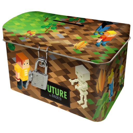 Minecraft Prasiatko s visiacim zámkom Herná truhlica pre chlapcov