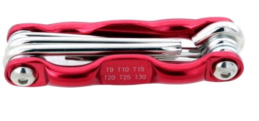 TORX ALLEN KEYS VRECKOVÝ Nôž T9-T30MM EMARK