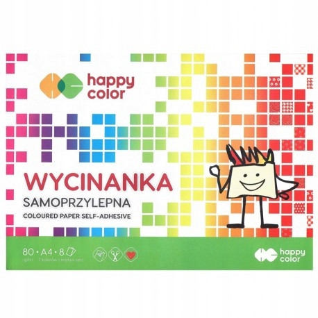 HAPPY COLOR Samolepiaci farebný výrez A4