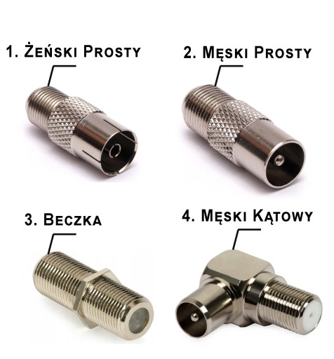 Antenna F Plug 6,8 mm koaxiálny kábel so zásuvkou Koniec