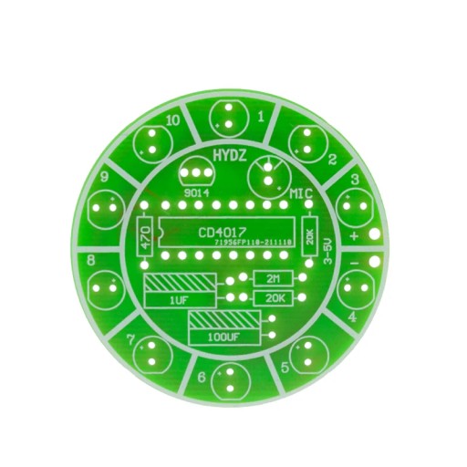Hlasom ovládaný modul s 10 LED diódami - naučíte sa spájkovať KIT DIY