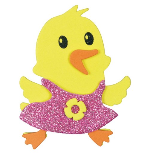 6xEASTER Penová dekorácia kačica 395995
