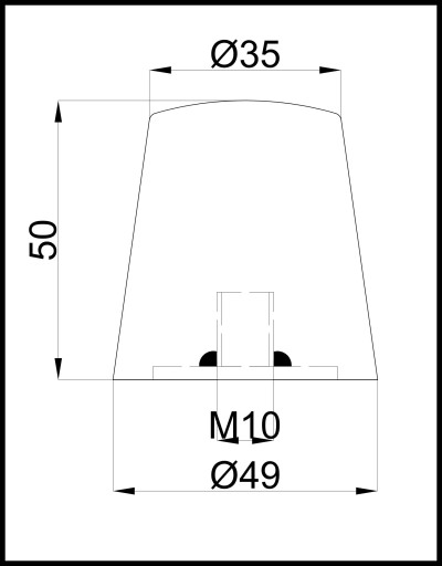 Vibroizolátor/nárazník nárazník/nárazník/noha PU M10