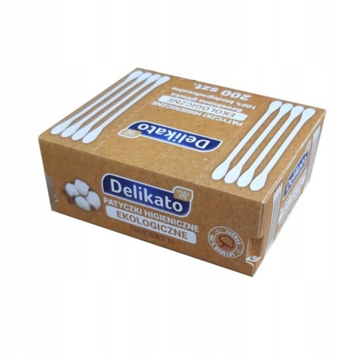 Vatové tyčinky DELIKATO 200 kusov