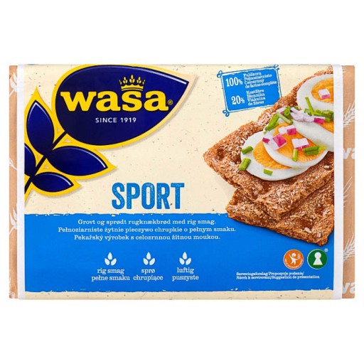 Wasa Sport chrumkavý chlieb 275 g