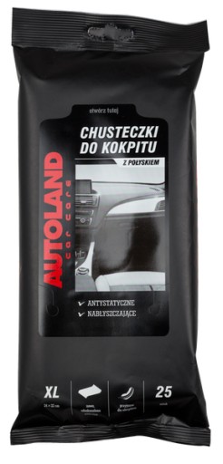 AUTOLAND PREMIUM Utierky NA ČISTENIE PLASTOV KOKPITU, LESK, 25 KS.