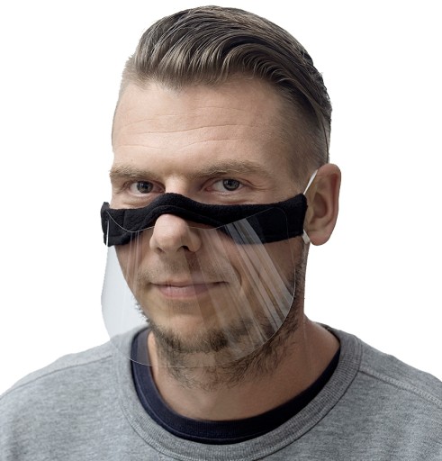 Mini šilt, polovičný šilt, maska na nos
