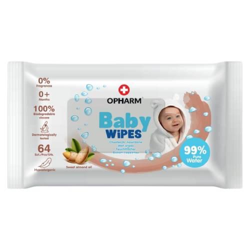 OPHARM Baby Wipes Oil Mandľové vlhčené obrúsky