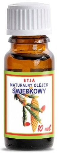 PRÍRODNÝ SMREKOVÝ OLEJ Esenciálny olej Etja SMREK MASÁŽNY KÚPEĽ SAUNA