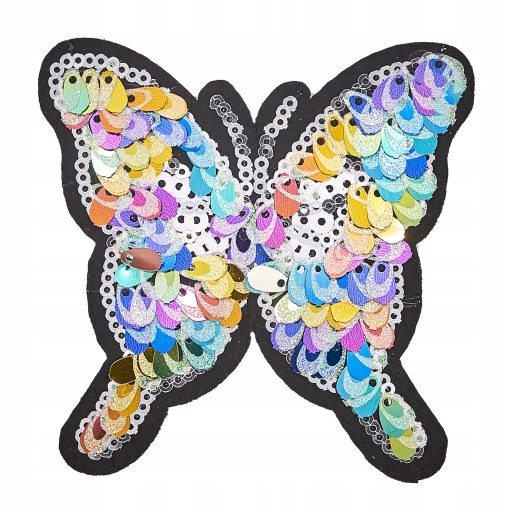 Flitrová TERMO aplikácia, nášivka BUTTERFLY, nažehľovačka