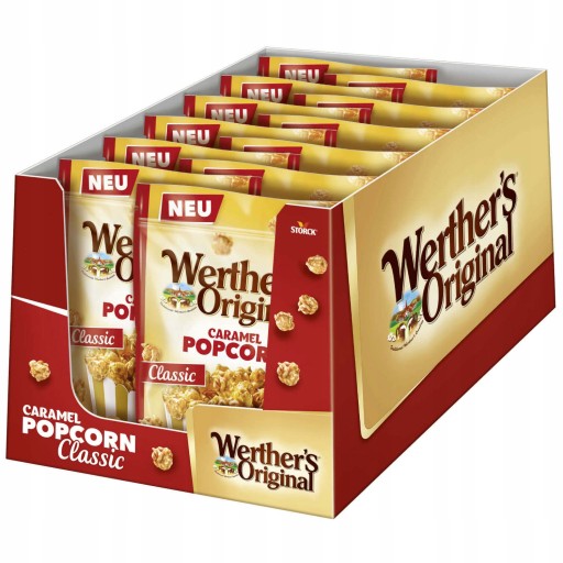 Werther's Original Caramel Popcorn Classic Caramel Caramel 140g z Nemecka