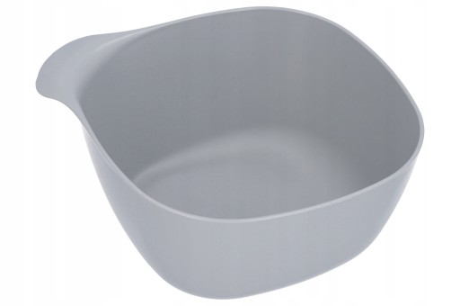 PLASTOVÁ MISKA s uškom, šedá, na maškrty, chipsy, 0,75l, odolná