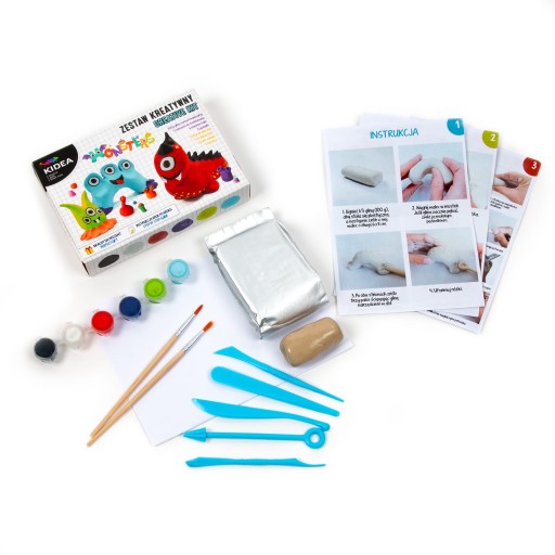 KIDEA Samotvrdnúca hlina Creative Monsters Set