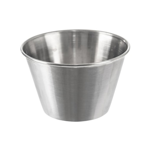 OCELOVÁ miska na dip omáčku, omáčka loď, dip miska, nádoba, 6 cm, 65 ml
