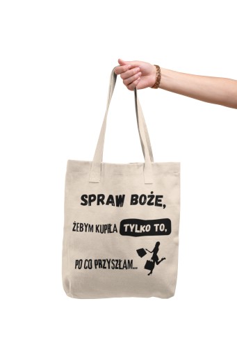EKO BAVLNA NÁKUPNÁ TAŠKA BOŽE DAJ MI KÚPIŤ LEN TOTO