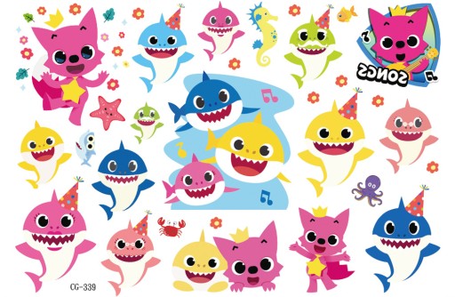 Umývateľné tetovanie pre deti BABY SHARK CG339
