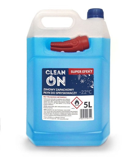 Zimná kvapalina do ostrekovačov CleanOn, 5L kanister